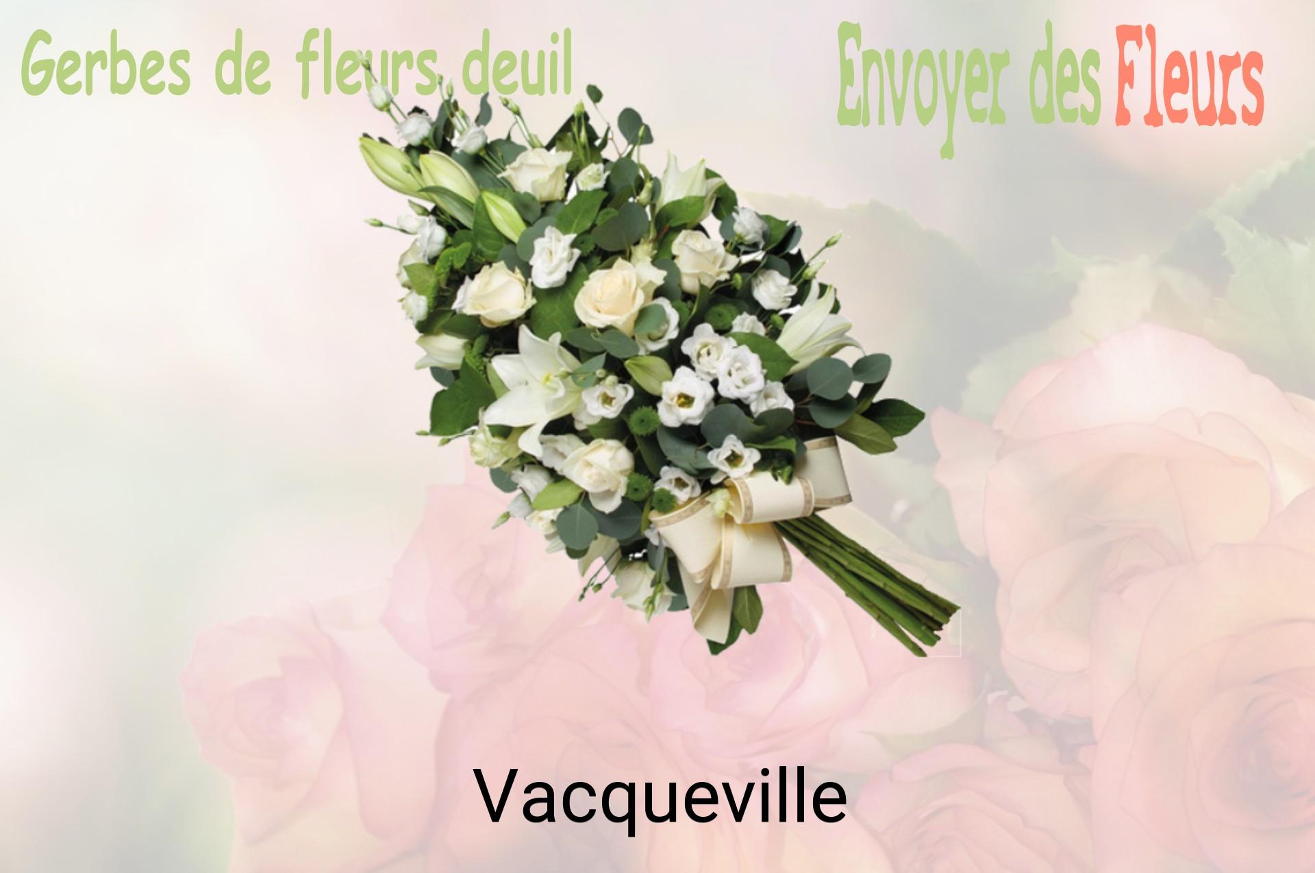Gerbe de fleurs de deuil livrée à Vacqueville